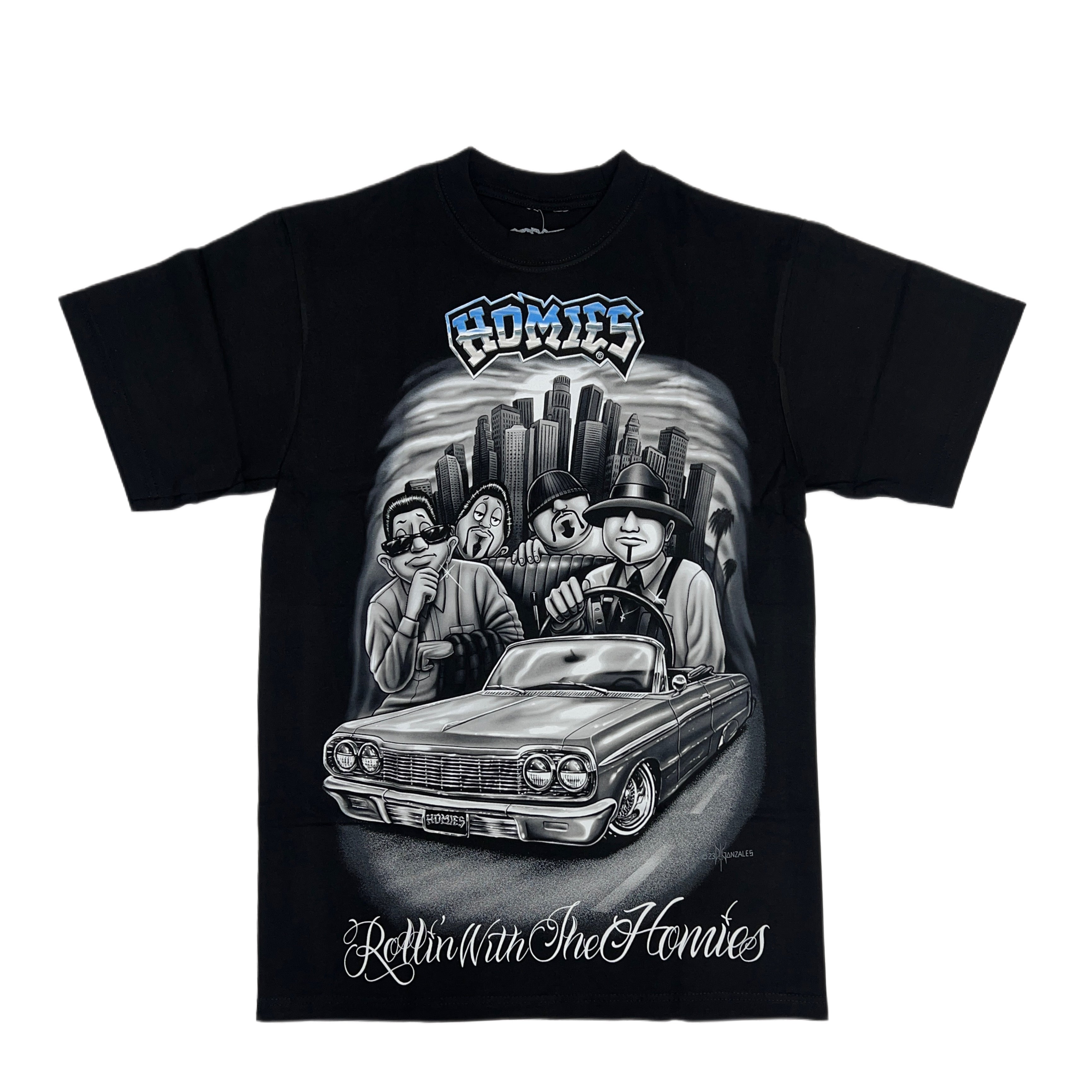 HOMIES SIGNATURE - ROLLING WITH THE HOMIES - Men's MAX HWT Tee